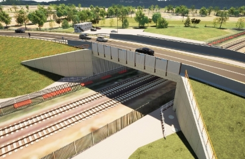 CGI rendering of the bridge design