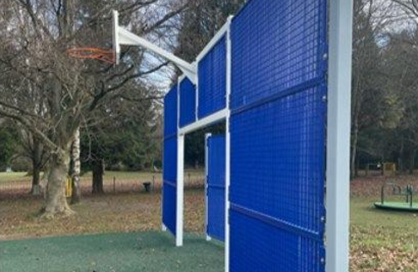 Southcote Park's new basketball and goal unit