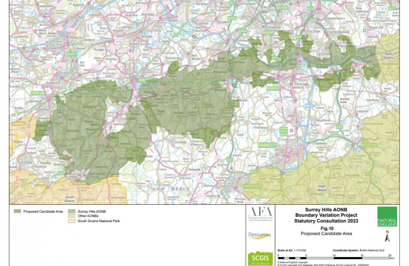 Surrey Hills AONB Boundary Variation Project - Proposed Candidate Areas