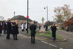 Pictured, the Service of Remembrance in Lightwater