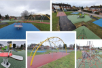 Pictured, the new playground at Loman Road, Mytchett