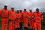 Pictured, Michael visiting the Chobham Sewage Treatment Works