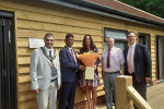 Pictured, the opening event at the new Pirbright Community Sports Pavilion