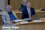 Pictured, Cllr Jonny Cope