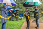 Pictured, the official opening of the new boardwalk at Fox Corner Community Wildlife Area
