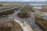 Pictured, the A331/A31 Runfold roundabout