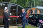 Pictured, Michael Gove MP with Cupella UK at Longacres Garden Centre, Bagshot