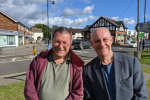 Pictured, local community activist David Natolie and Stuart Black, former Surrey Heath Borough Councillor for Frimley Green