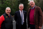 Pictured, Tony Henderson with Michael Gove MP and Cllr Alan McClafferty