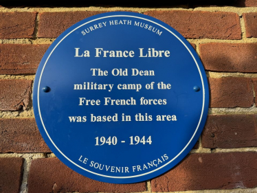Pictured, the blue plaque unveiling event at the Old Dean
