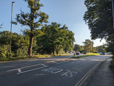 Pictured, the proposed pedestrian crossing site on Portsmouth Road